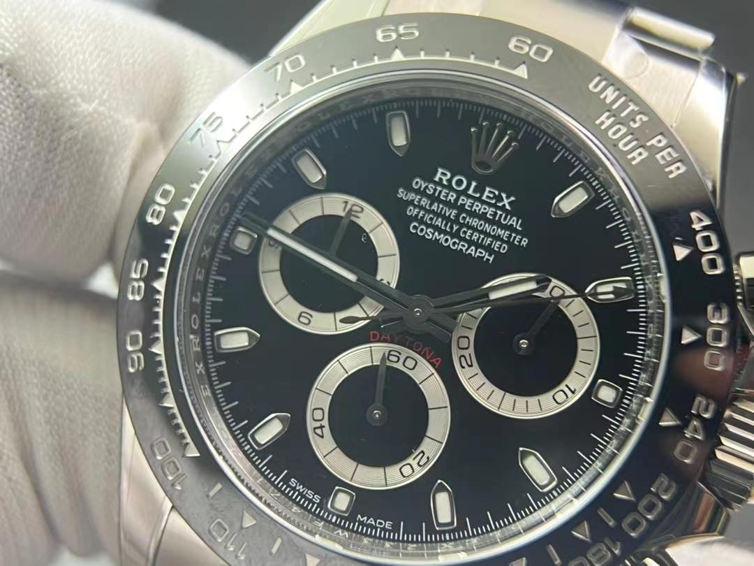 Daytona 116500 Clean Factory 1:1 Best Edition 904L SS Case and Bracelet Black Dial SA4130 V3 version - Image 5