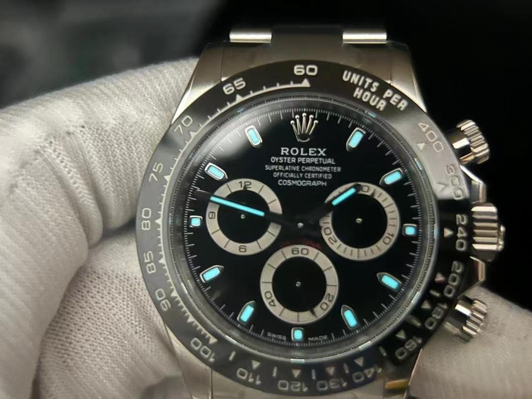 Daytona 116500 Clean Factory 1:1 Best Edition 904L SS Case and Bracelet Black Dial SA4130 V3 version