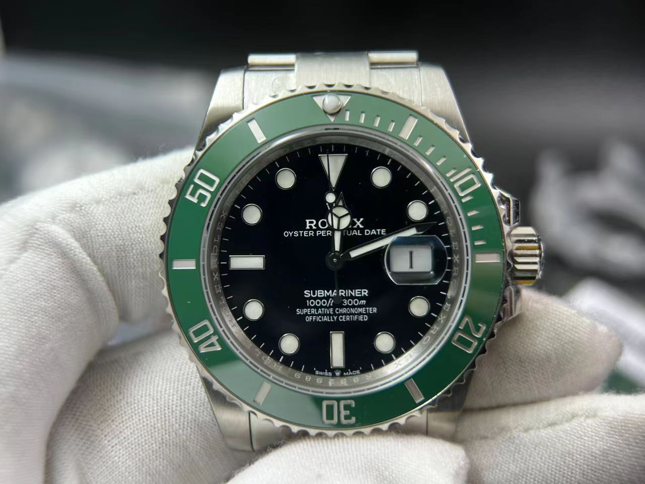 Submariner 41mm 126610 LV Kermit 904L Steel VSF 1:1 Best Edition VS3235