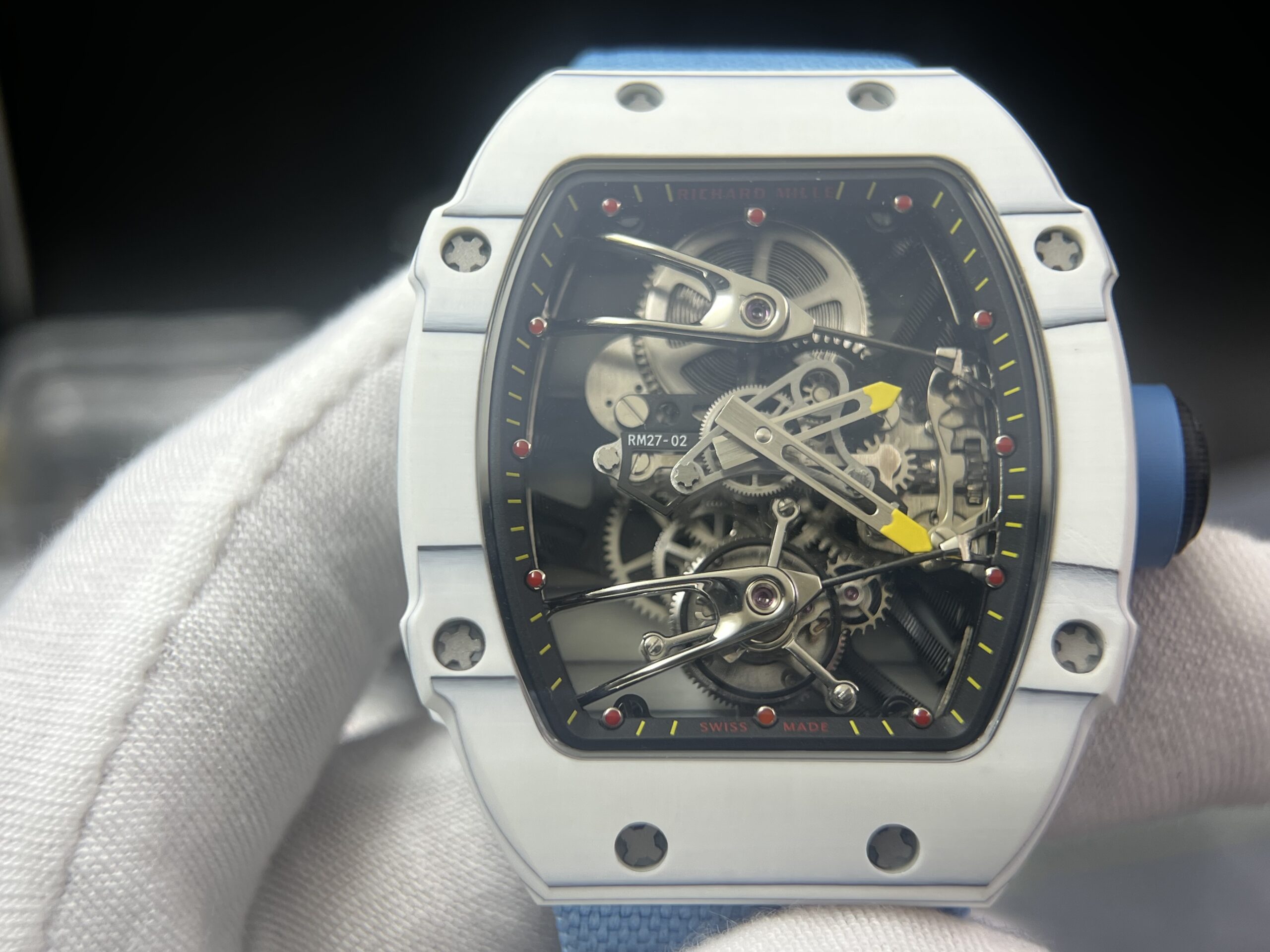 RM27-02 Carbon Fiber Case Men’s Nylon Strap Watch - Image 2