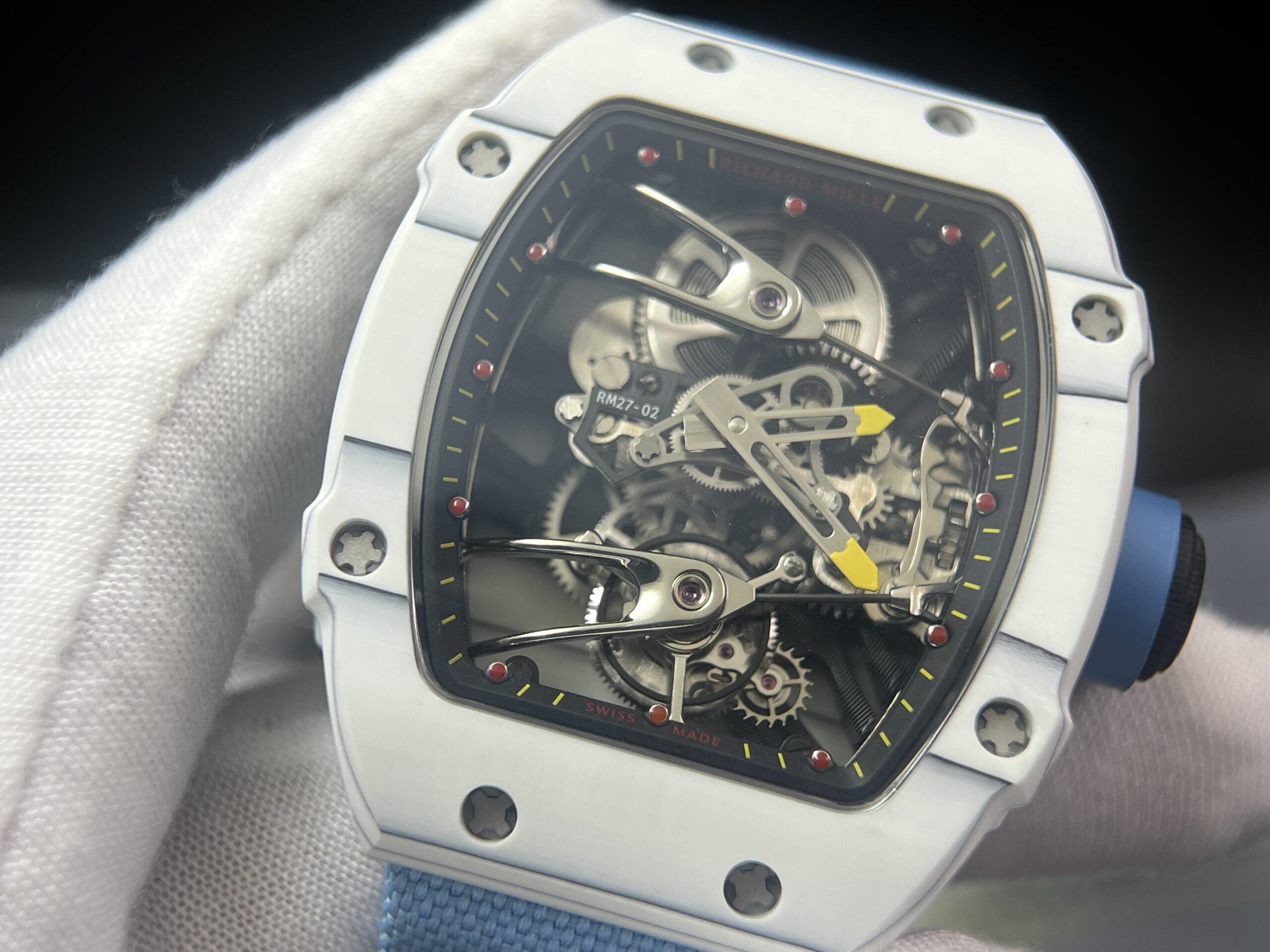 RM27-02 Carbon Fiber Case Men’s Nylon Strap Watch - Image 3