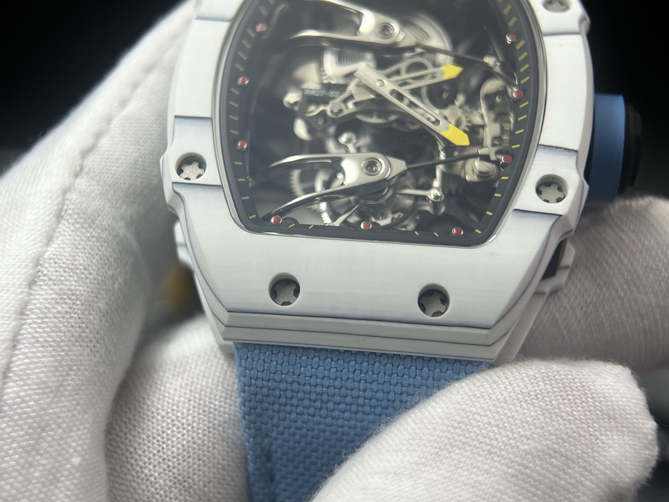 RM27-02 Carbon Fiber Case Men’s Nylon Strap Watch - Image 4