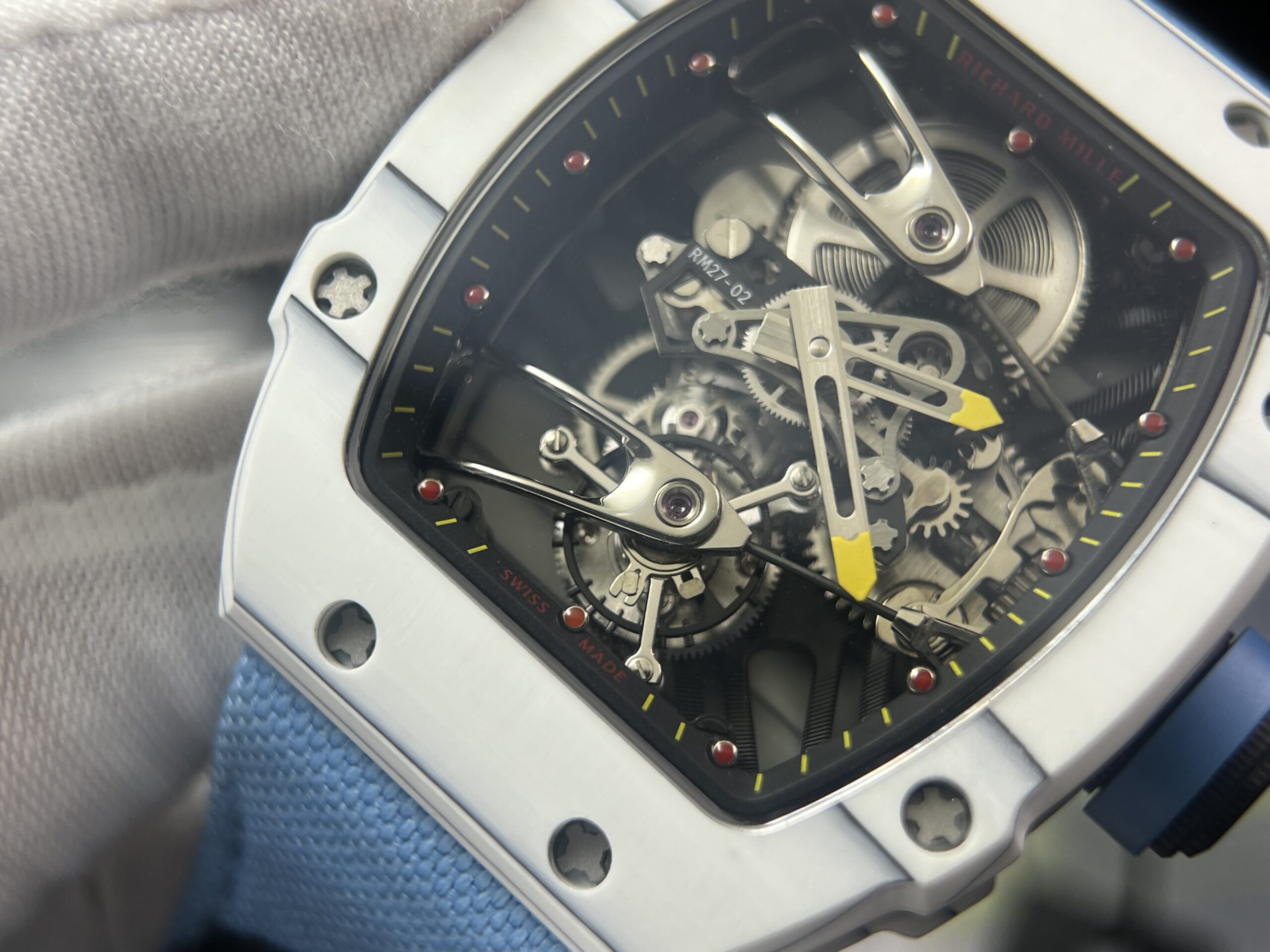 RM27-02 Carbon Fiber Case Men’s Nylon Strap Watch - Image 8