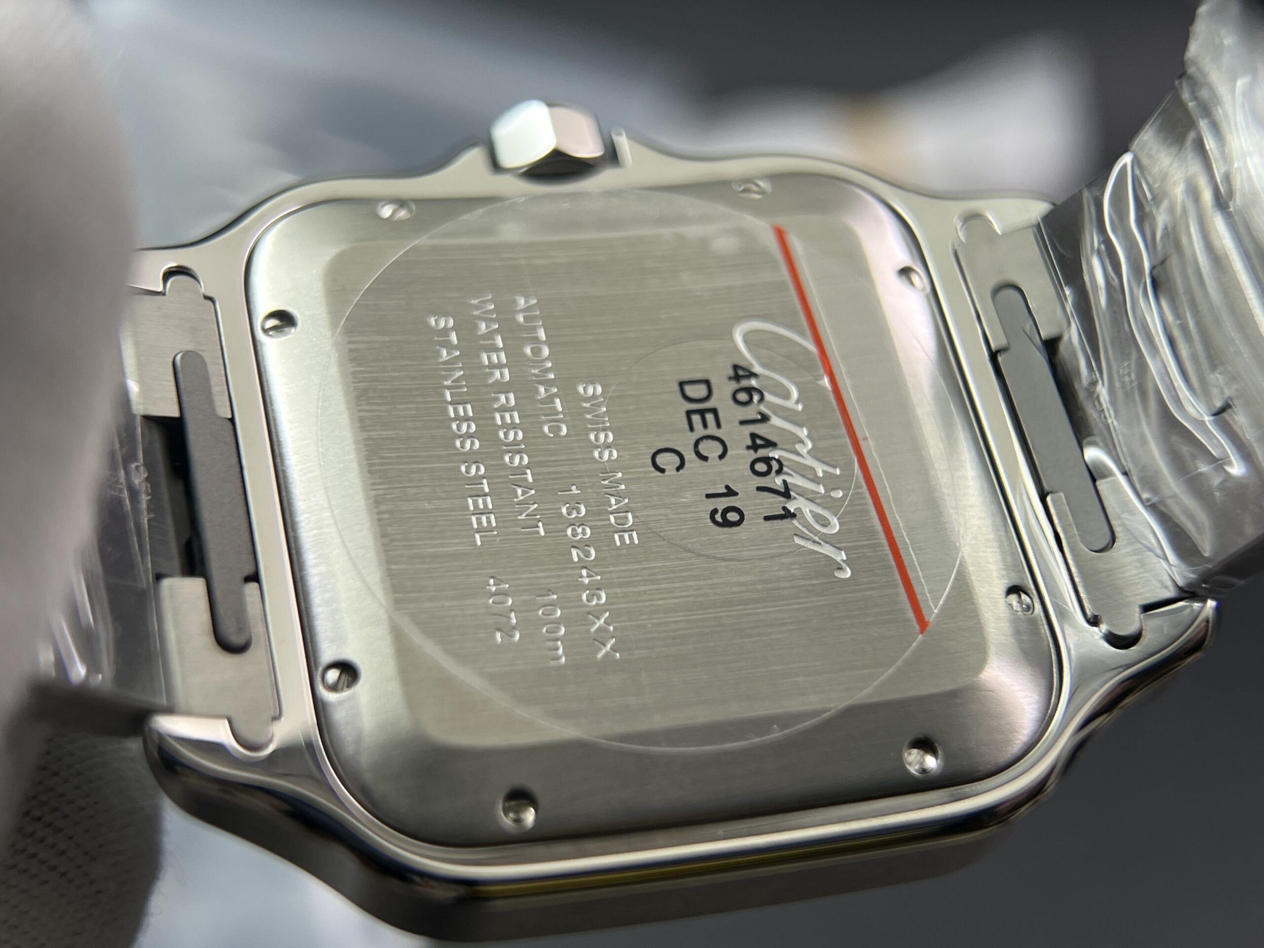 Santos de Cartier XL 40mm SS BVF 1:1 Best Edition Green Dial on SS Bracelet MIYOTA 9015 - Image 9