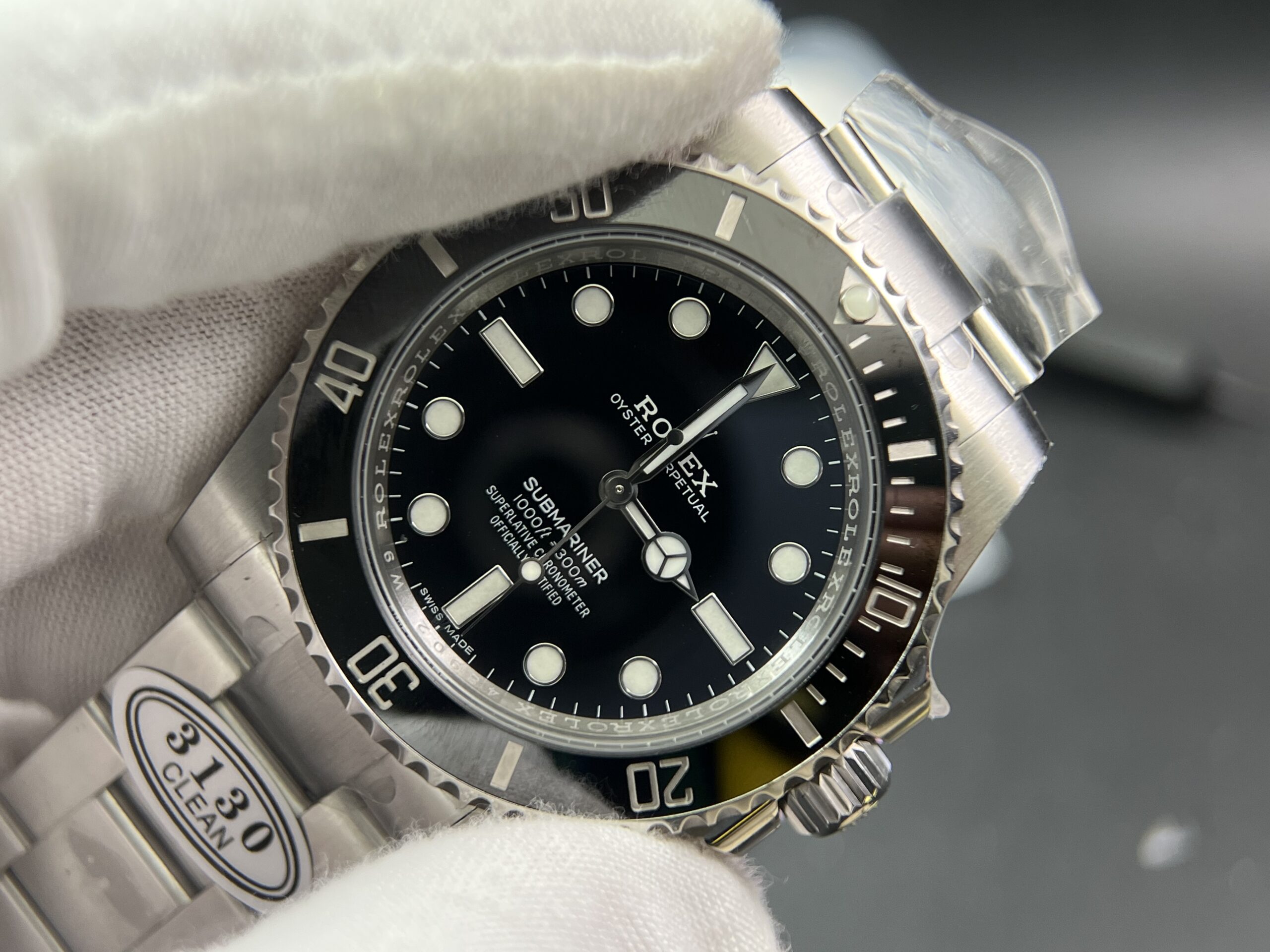 Submariner 114060 No Date Black Ceramic Clean Factory 904L 1:1 Best Edition on SS Bracelet VR3130 - Image 3