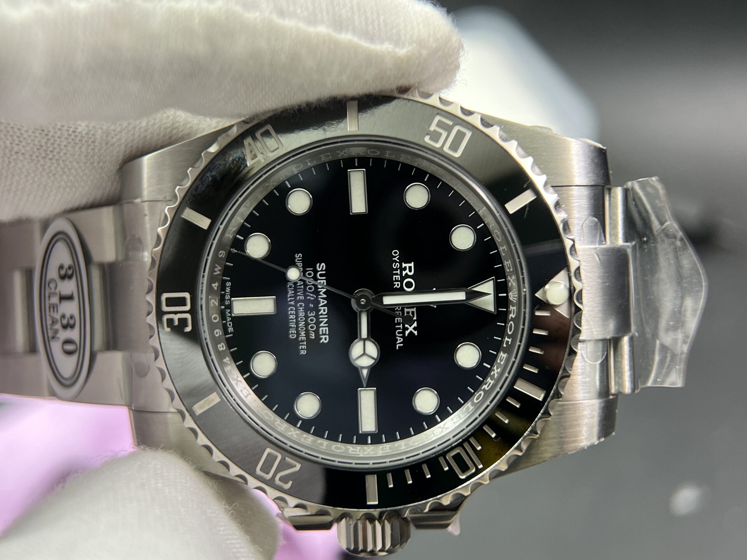 Submariner 114060 No Date Black Ceramic Clean Factory 904L 1:1 Best Edition on SS Bracelet VR3130 - Image 5