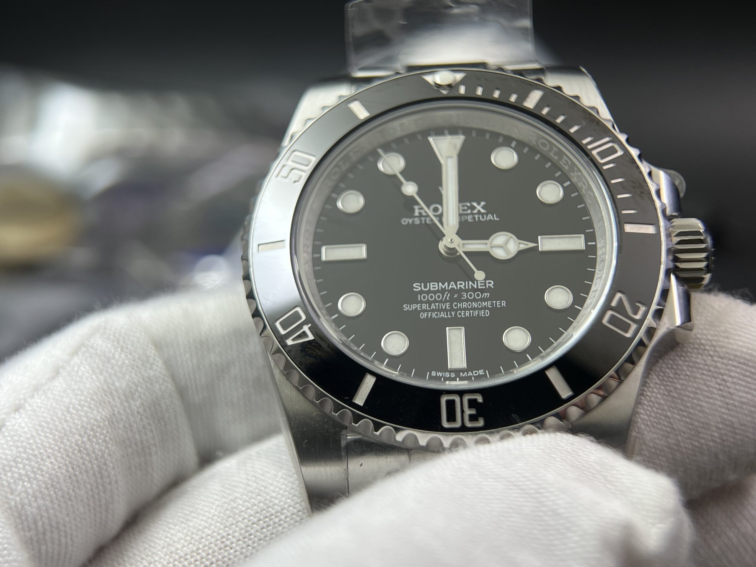 Submariner 114060 No Date Black Ceramic Clean Factory 904L 1:1 Best Edition on SS Bracelet VR3130 - Image 6