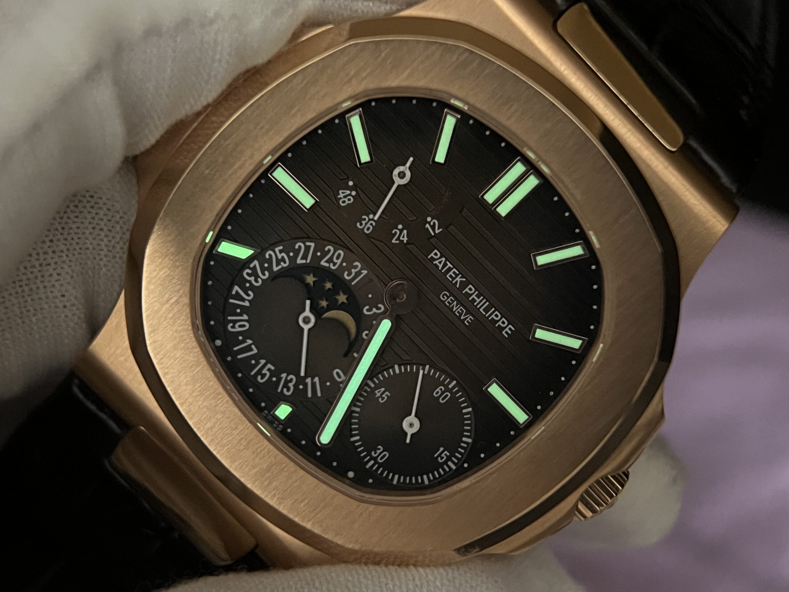 Customization 5712 1:1 Best Edition Brown Dial on Brown Leather Strap A240 Super Clone(Based on PPF 5712 V2) - Image 14