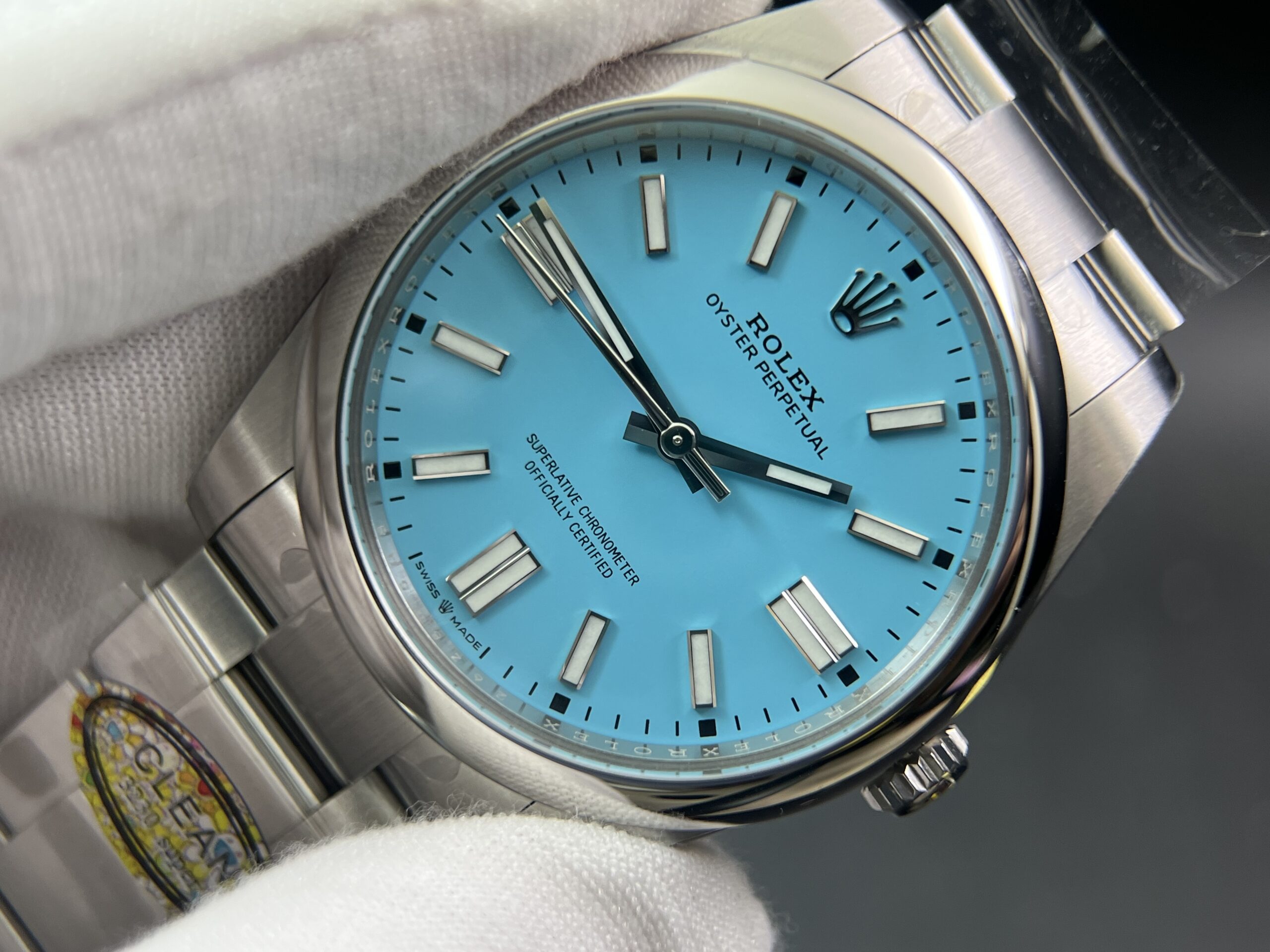 Rolex Oyster Perpetual 41mm - Tiffany Blue - Image 4