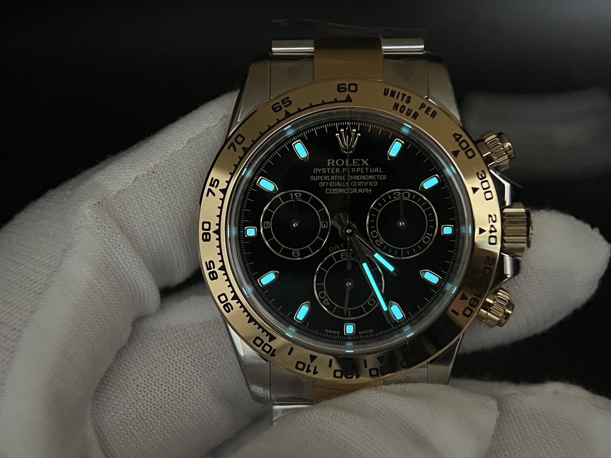 Daytona 116503 Clean 1:1 Best Edition Black Dial on YG/SS Bracelet SA4130 V3 - Image 9