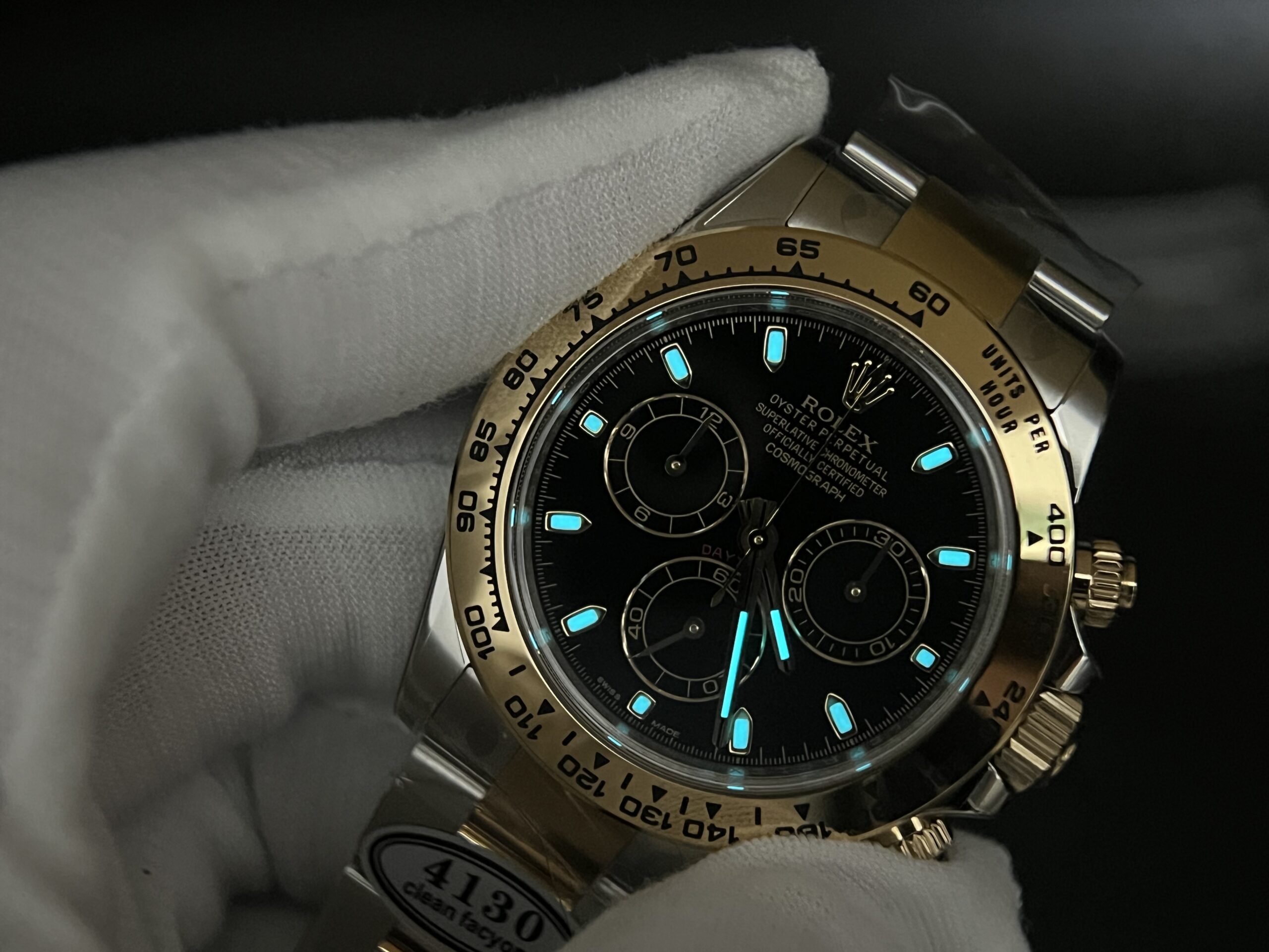 Daytona 116503 Clean 1:1 Best Edition Black Dial on YG/SS Bracelet SA4130 V3 - Image 10