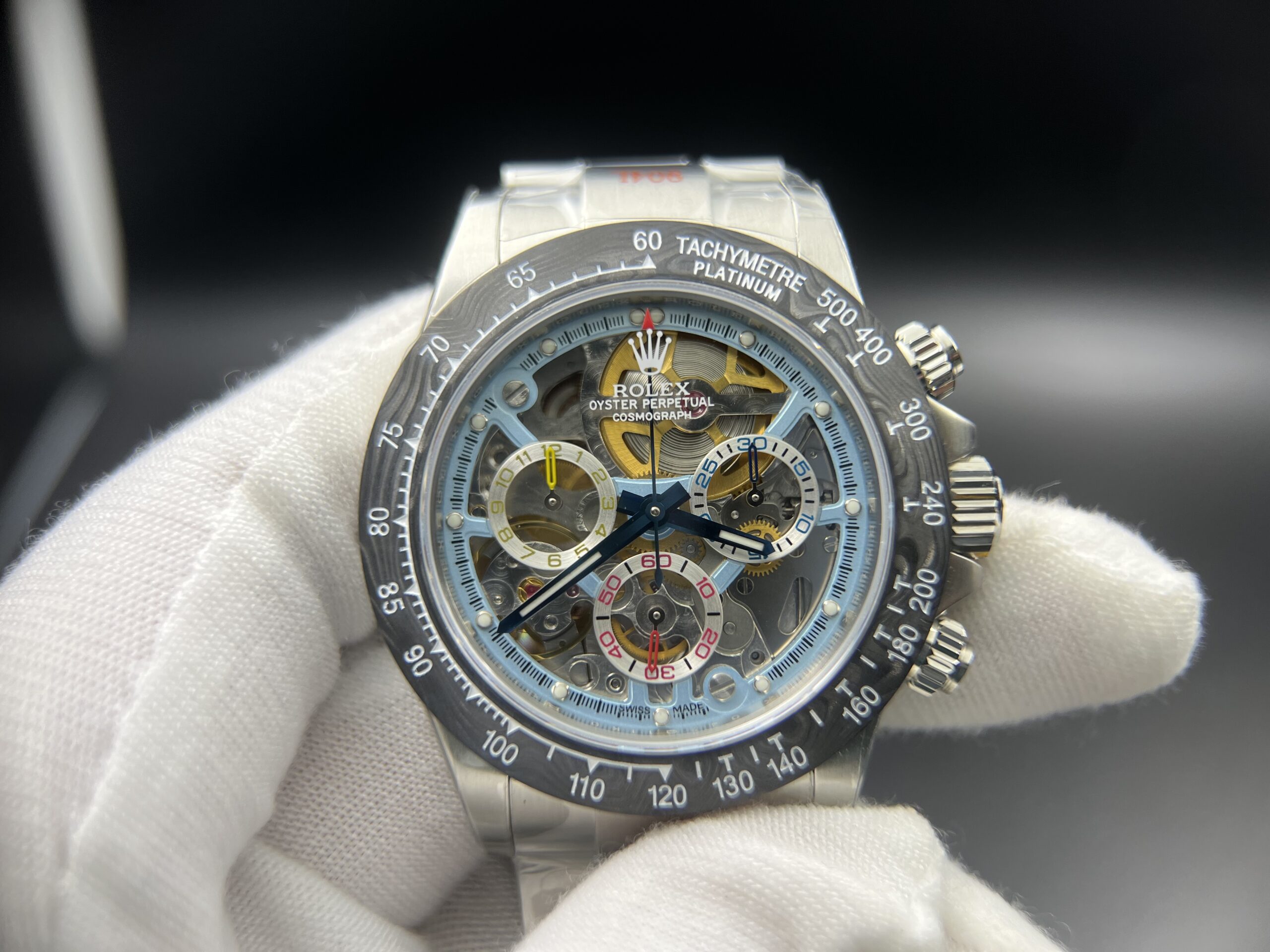 Daytona Montoya 40MM SS/SS Skeleton Dial Sonic SA4130 - Image 2