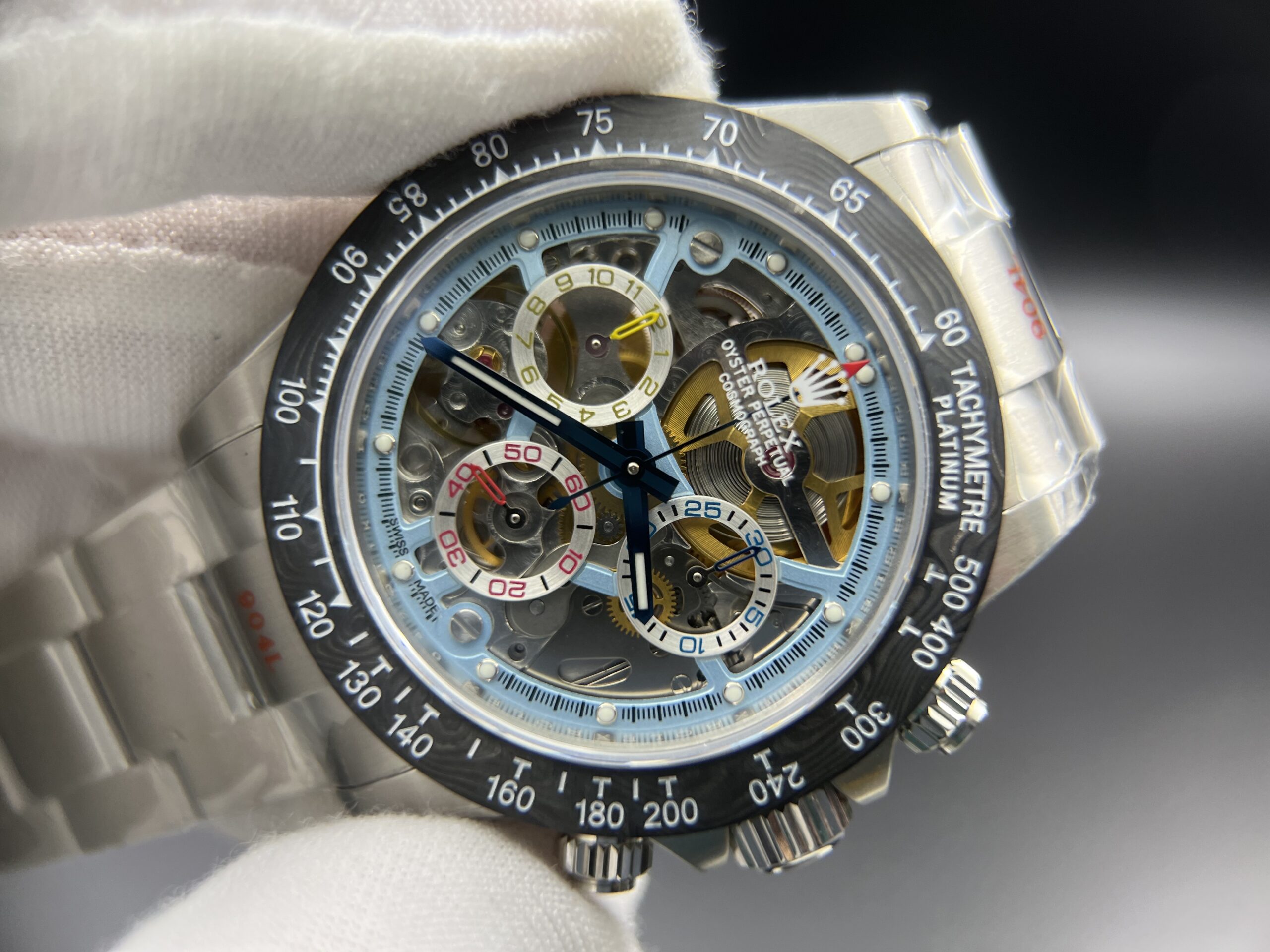 Daytona Montoya 40MM SS/SS Skeleton Dial Sonic SA4130