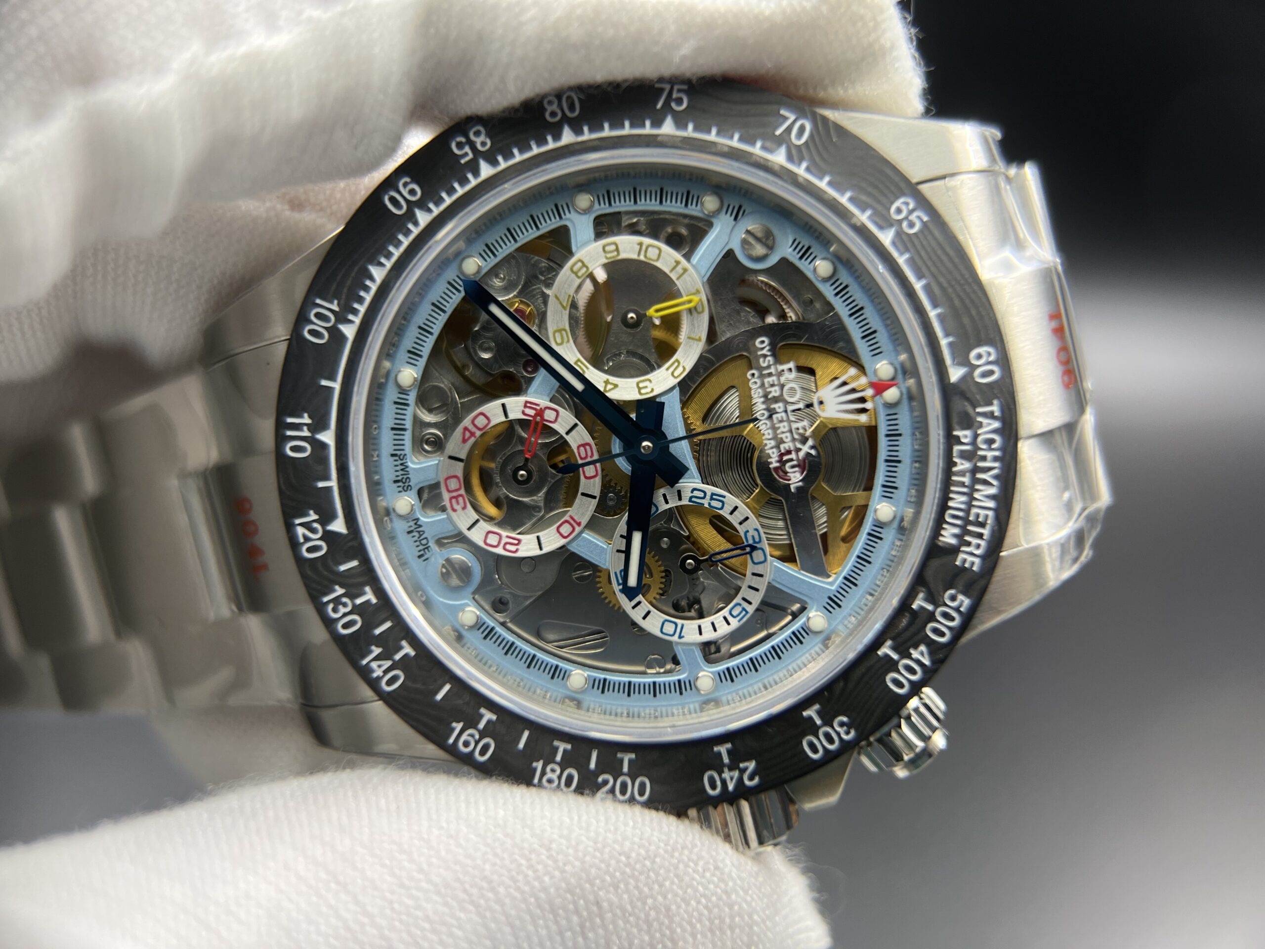 Daytona Montoya 40MM SS/SS Skeleton Dial Sonic SA4130 - Image 5