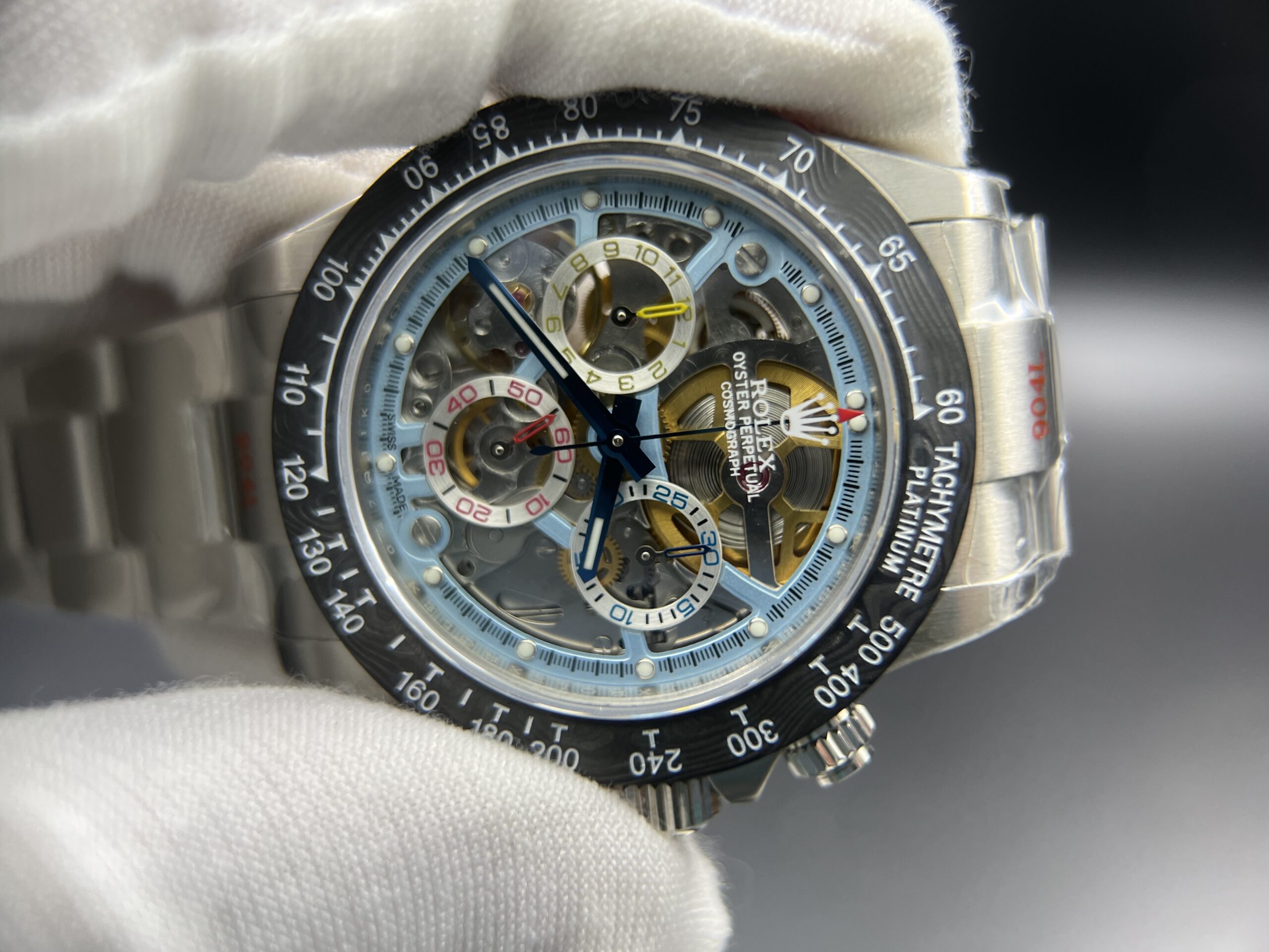 Daytona Montoya 40MM SS/SS Skeleton Dial Sonic SA4130 - Image 6