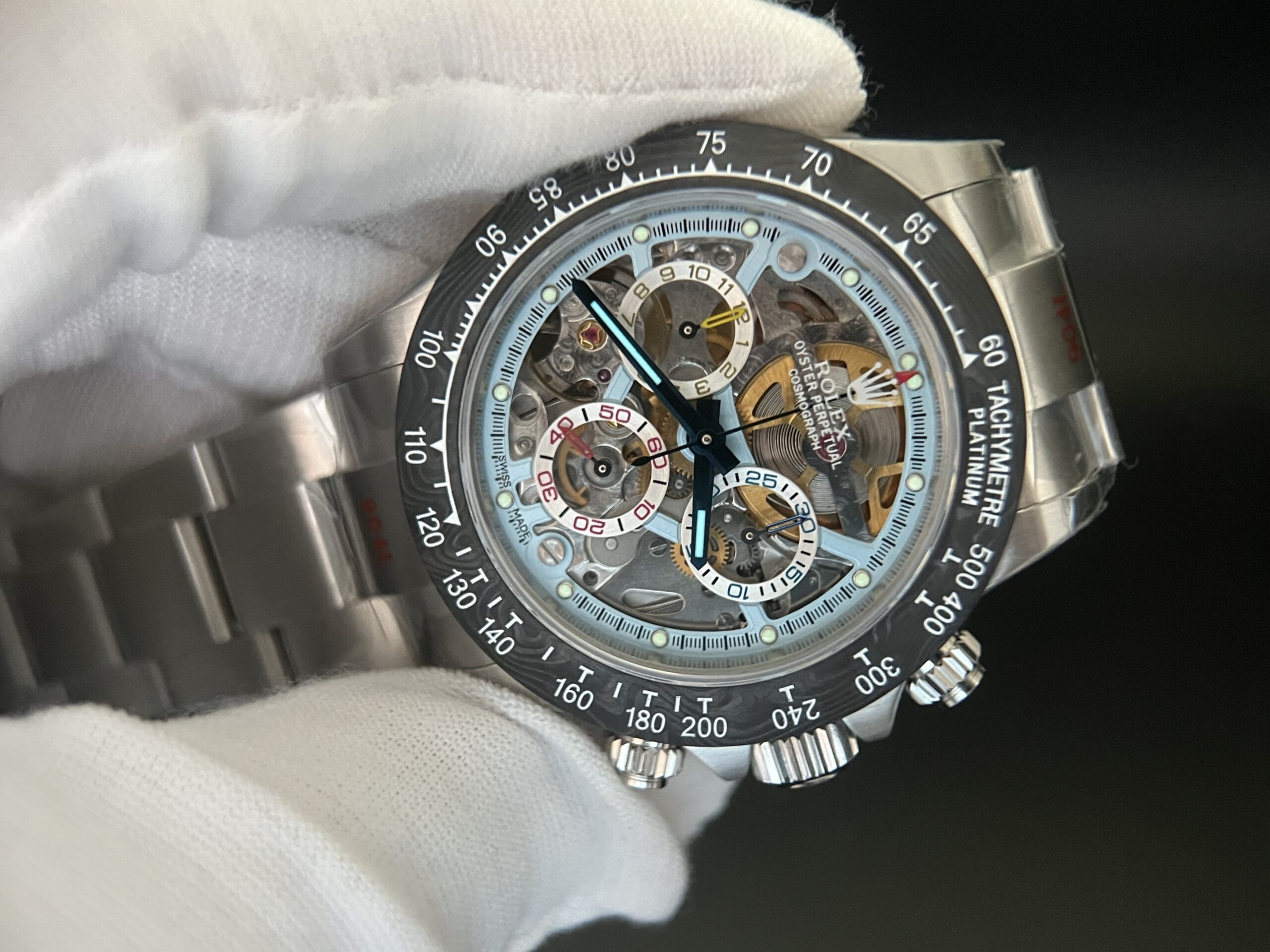 Daytona Montoya 40MM SS/SS Skeleton Dial Sonic SA4130 - Image 10