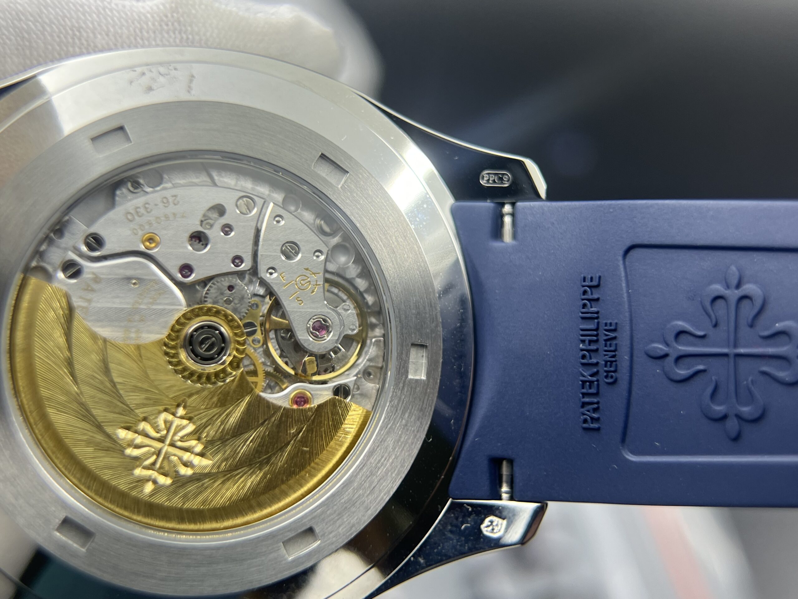 Aquanaut 5168 SS 3KF 1:1 Best Edition Blue Dial on Blue Rubber Strap A330 Super Clone V3 - Image 10