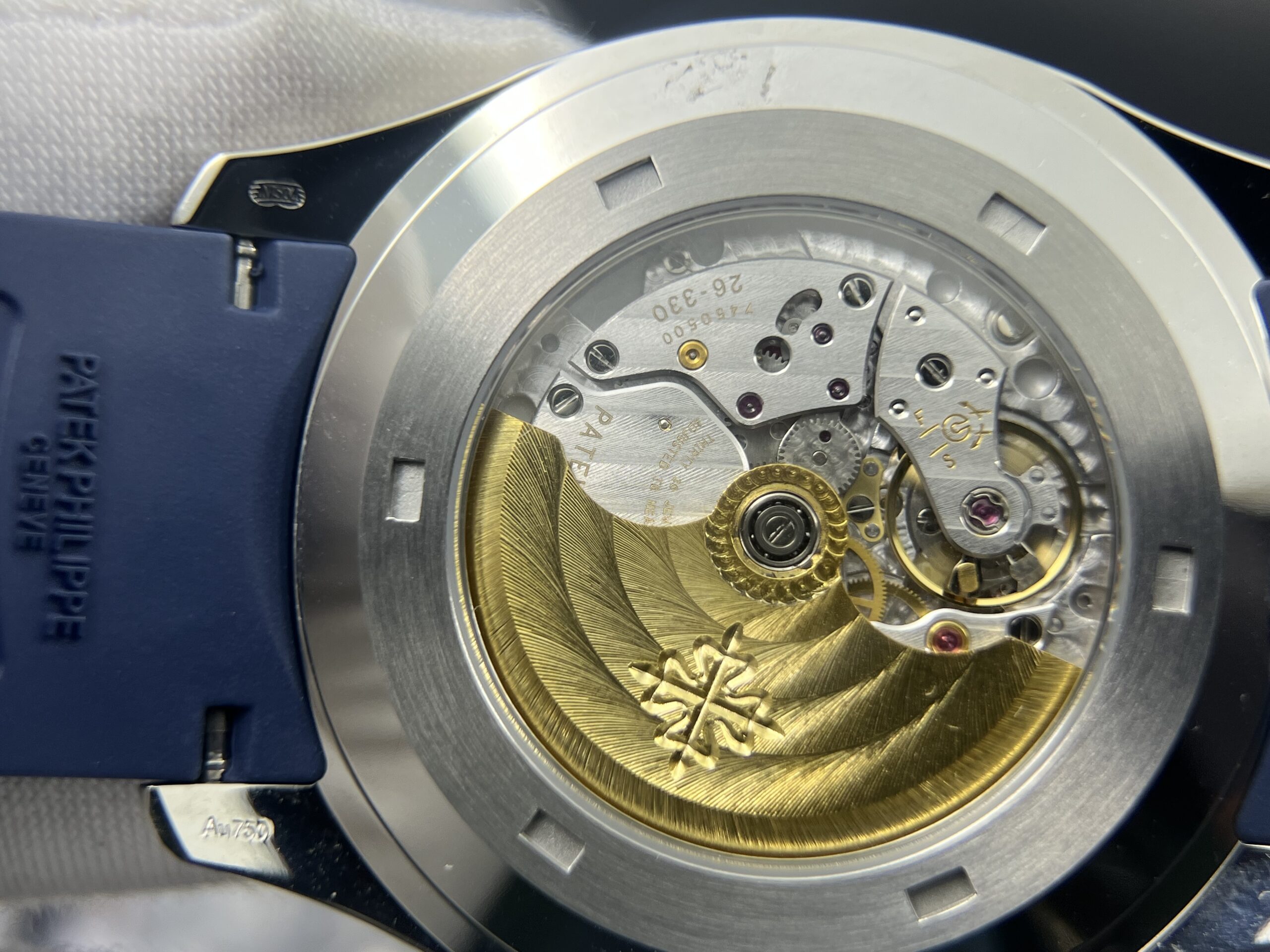 Aquanaut 5168 SS 3KF 1:1 Best Edition Blue Dial on Blue Rubber Strap A330 Super Clone V3 - Image 12