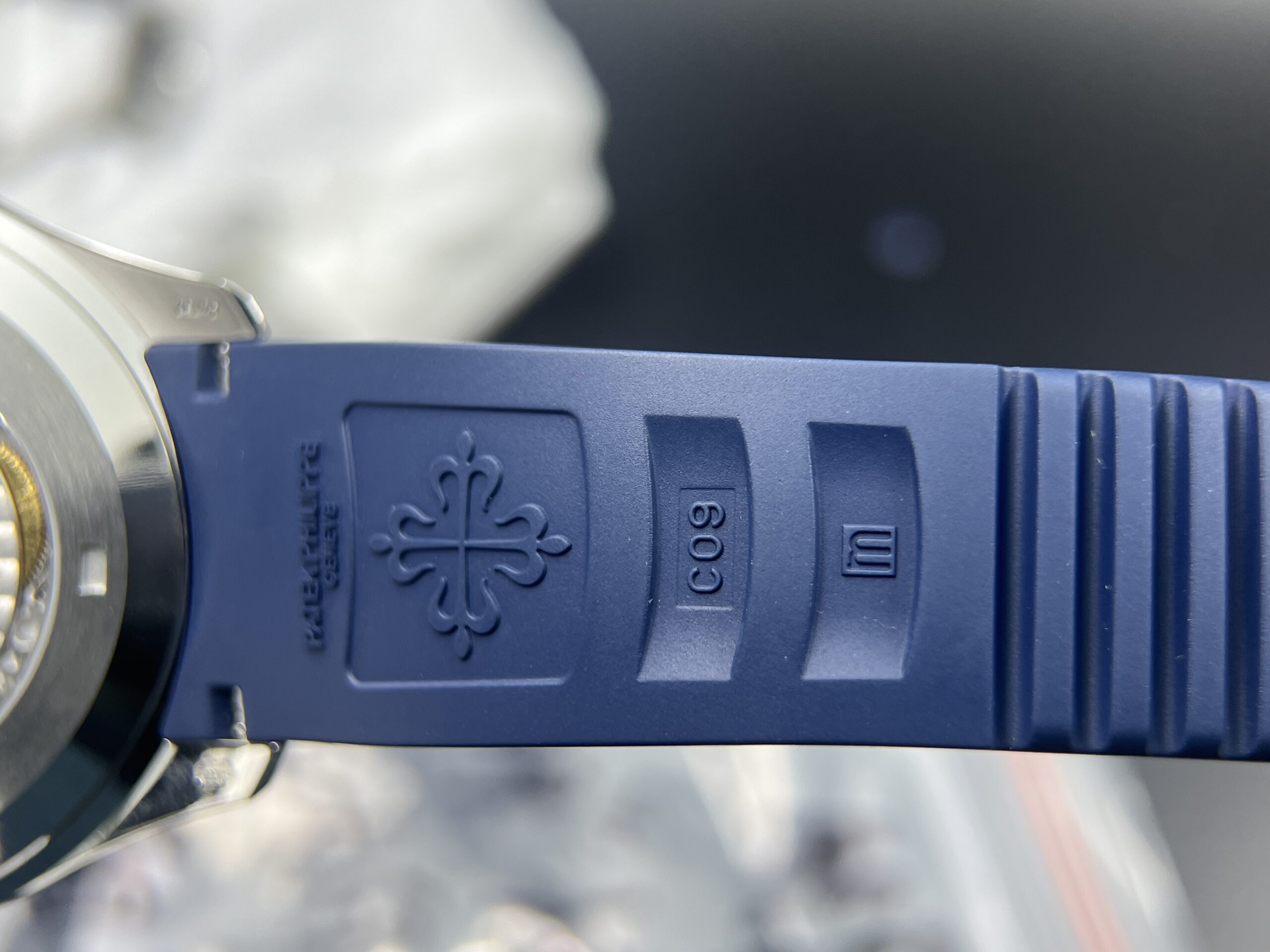 Aquanaut 5168 SS 3KF 1:1 Best Edition Blue Dial on Blue Rubber Strap A330 Super Clone V3 - Image 14