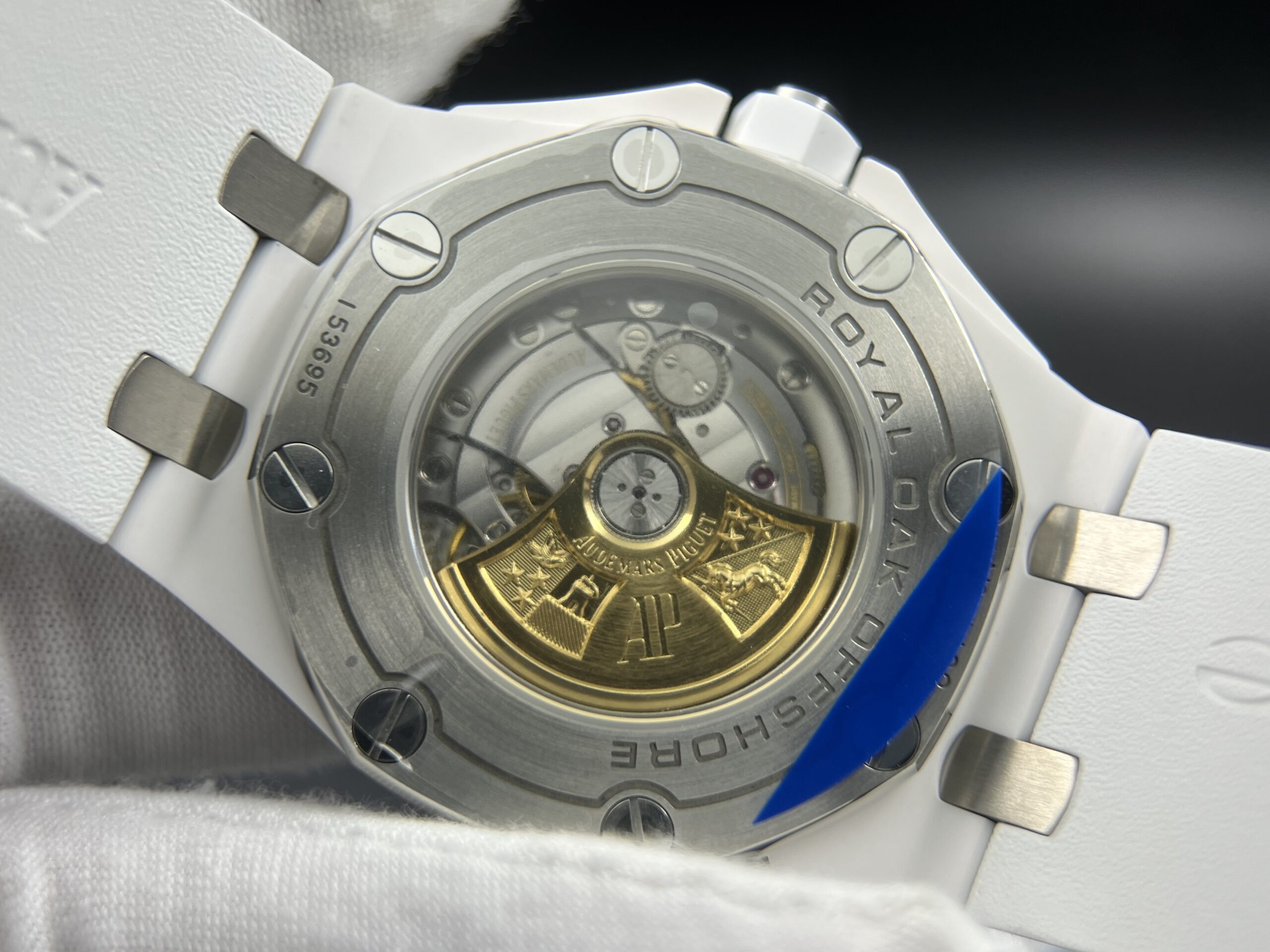 Royal Oak Offshore Diver 15707 White Ceramic APSF 1:1 Best Edition SA3120 Super Clone - Image 13