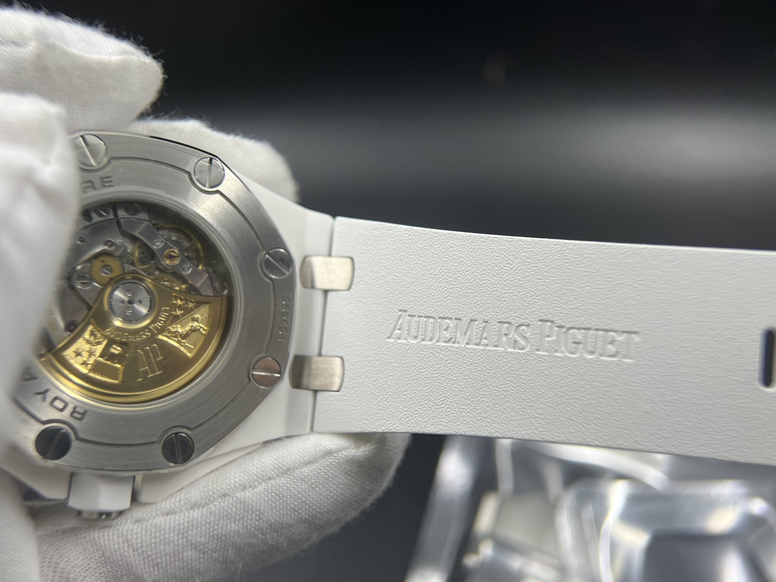 Royal Oak Offshore Diver 15707 White Ceramic APSF 1:1 Best Edition SA3120 Super Clone - Image 17