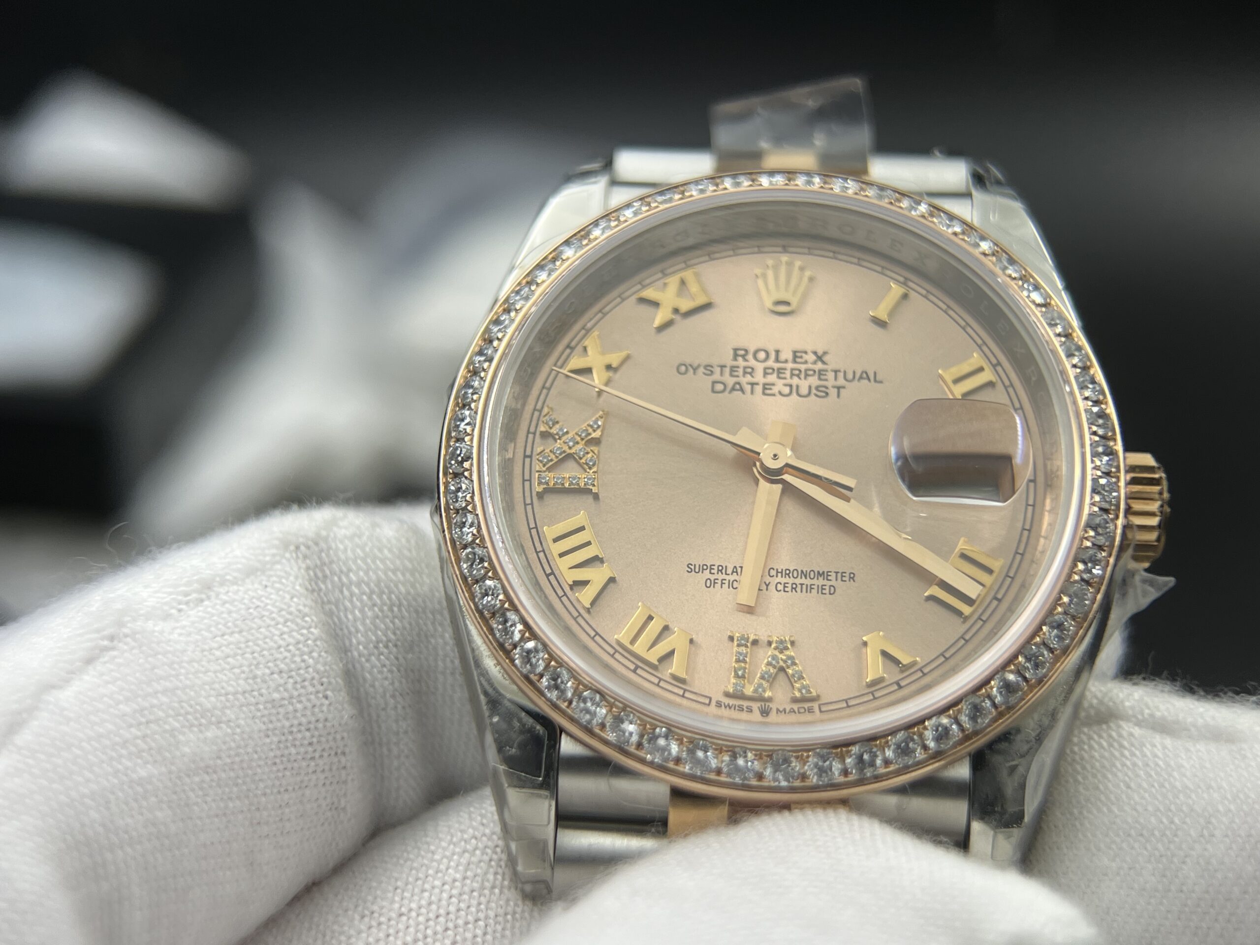 Rolex Datejust 36mm - RG/SS with Diamond (VVS) - Image 7