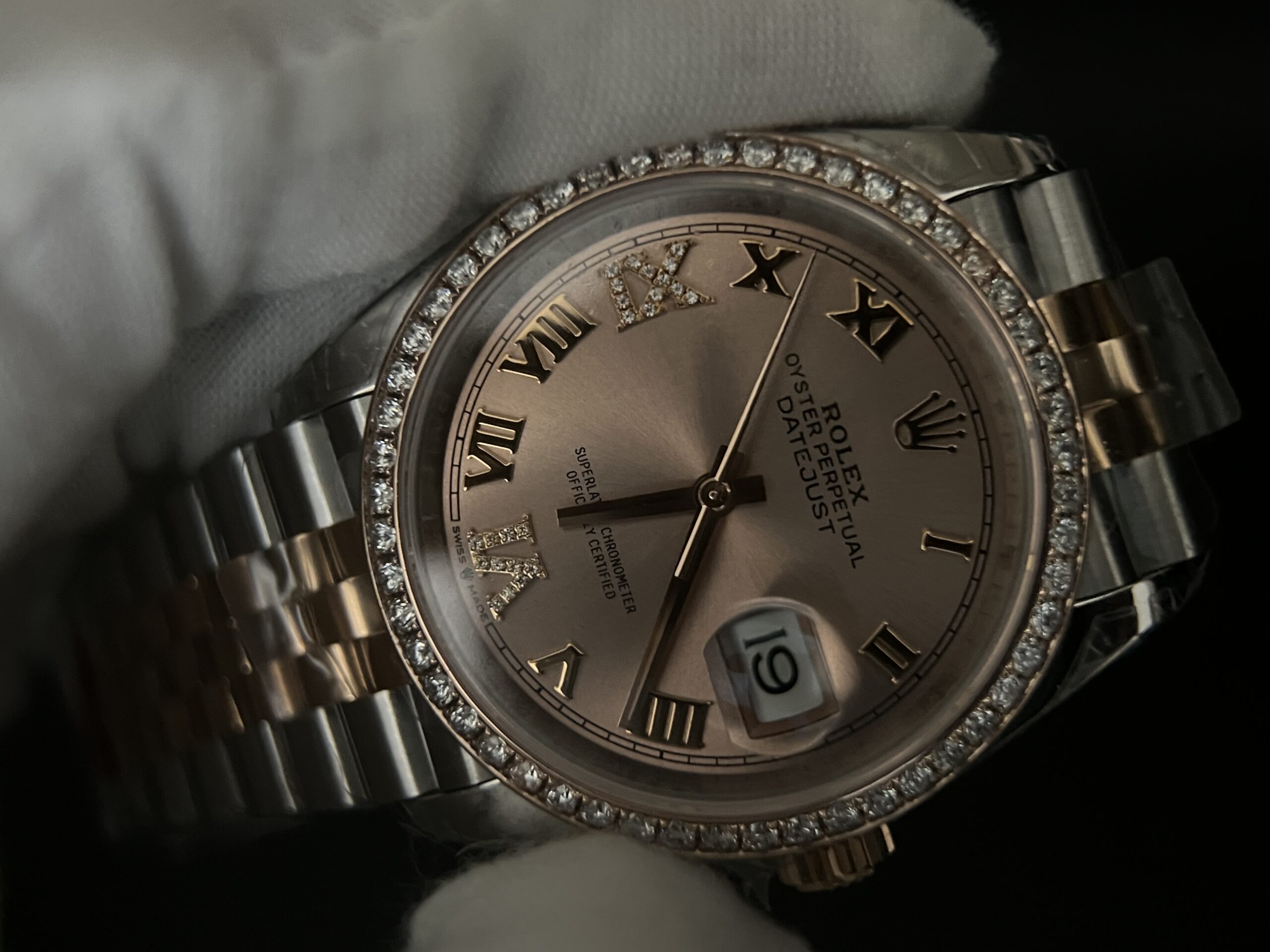 Rolex Datejust 36mm - RG/SS with Diamond (VVS) - Image 12