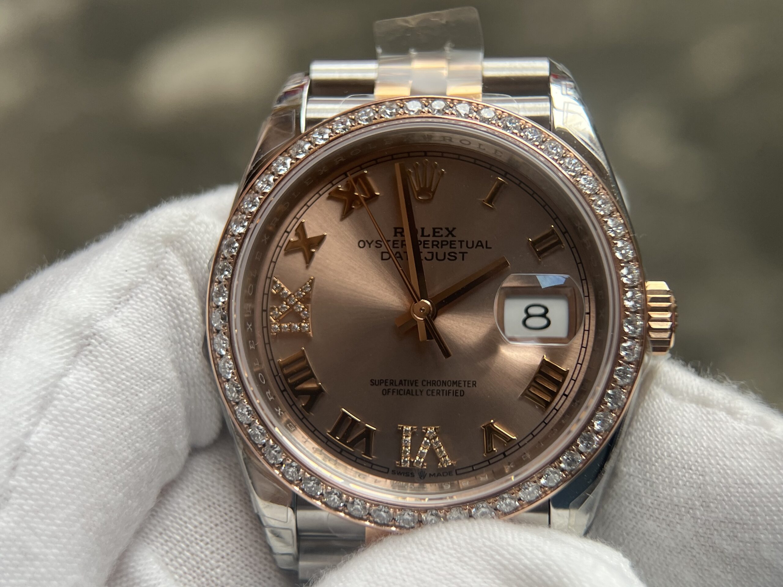 Rolex Datejust 36mm - RG/SS with Diamond (VVS) - Image 13