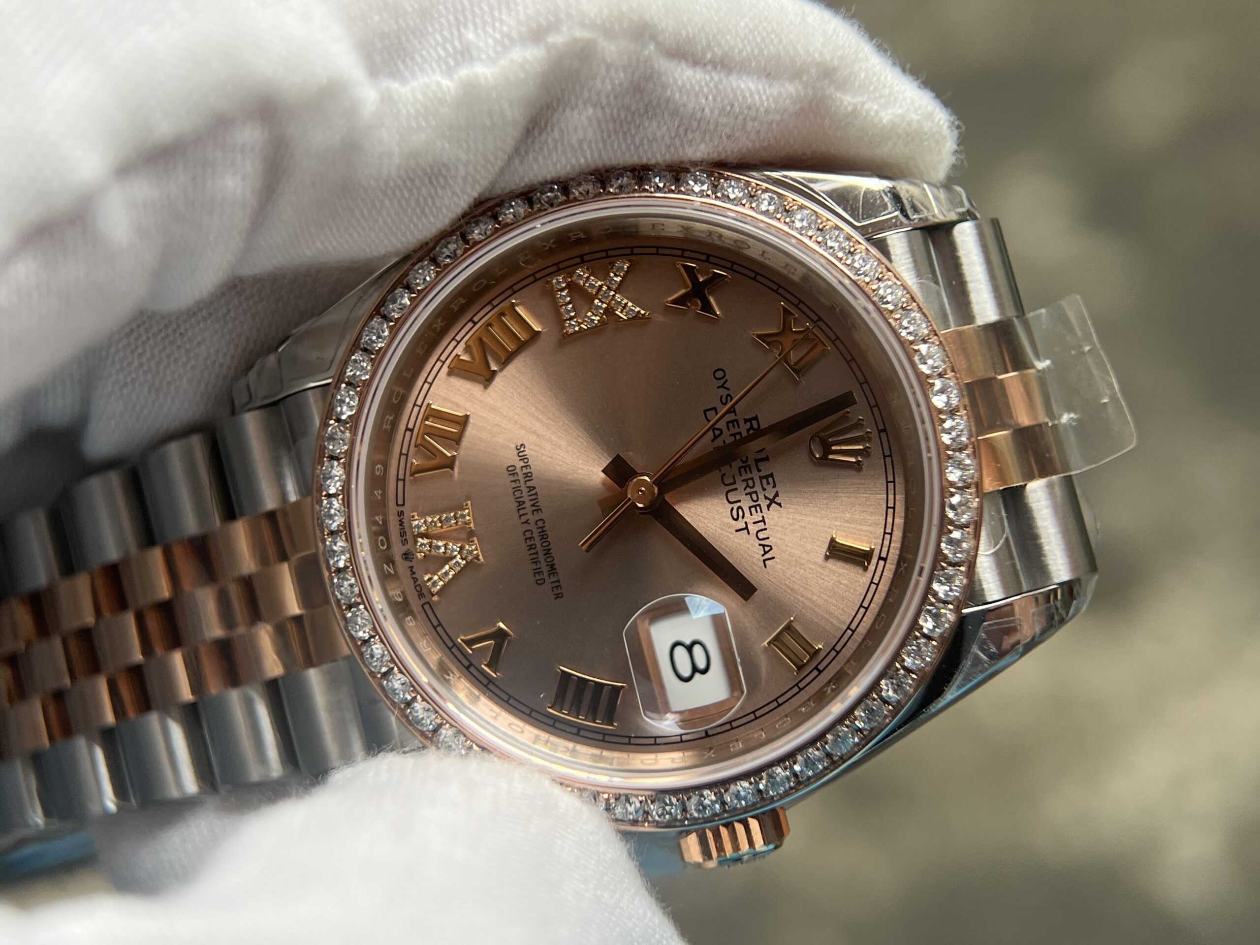 Rolex Datejust 36mm - RG/SS with Diamond (VVS) - Image 16