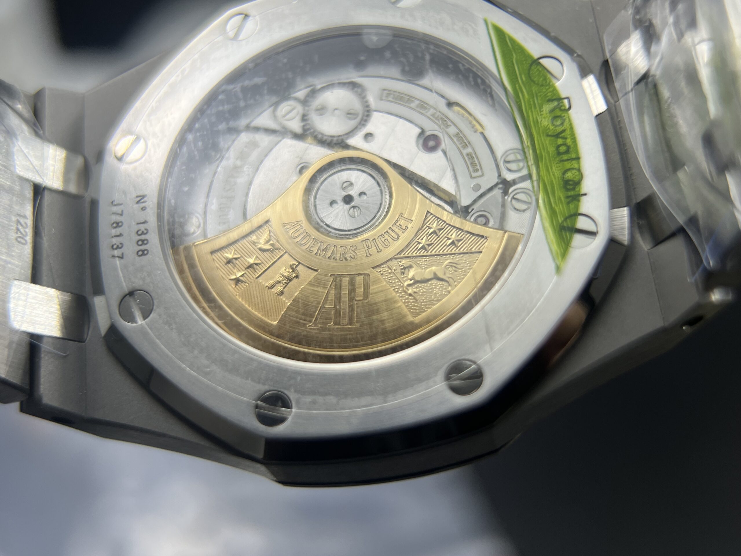 Royal Oak 37mm 15450 SS APSF 1:1 Best Edition Blue Textured Dial on SS Bracelet A3120 - Image 14