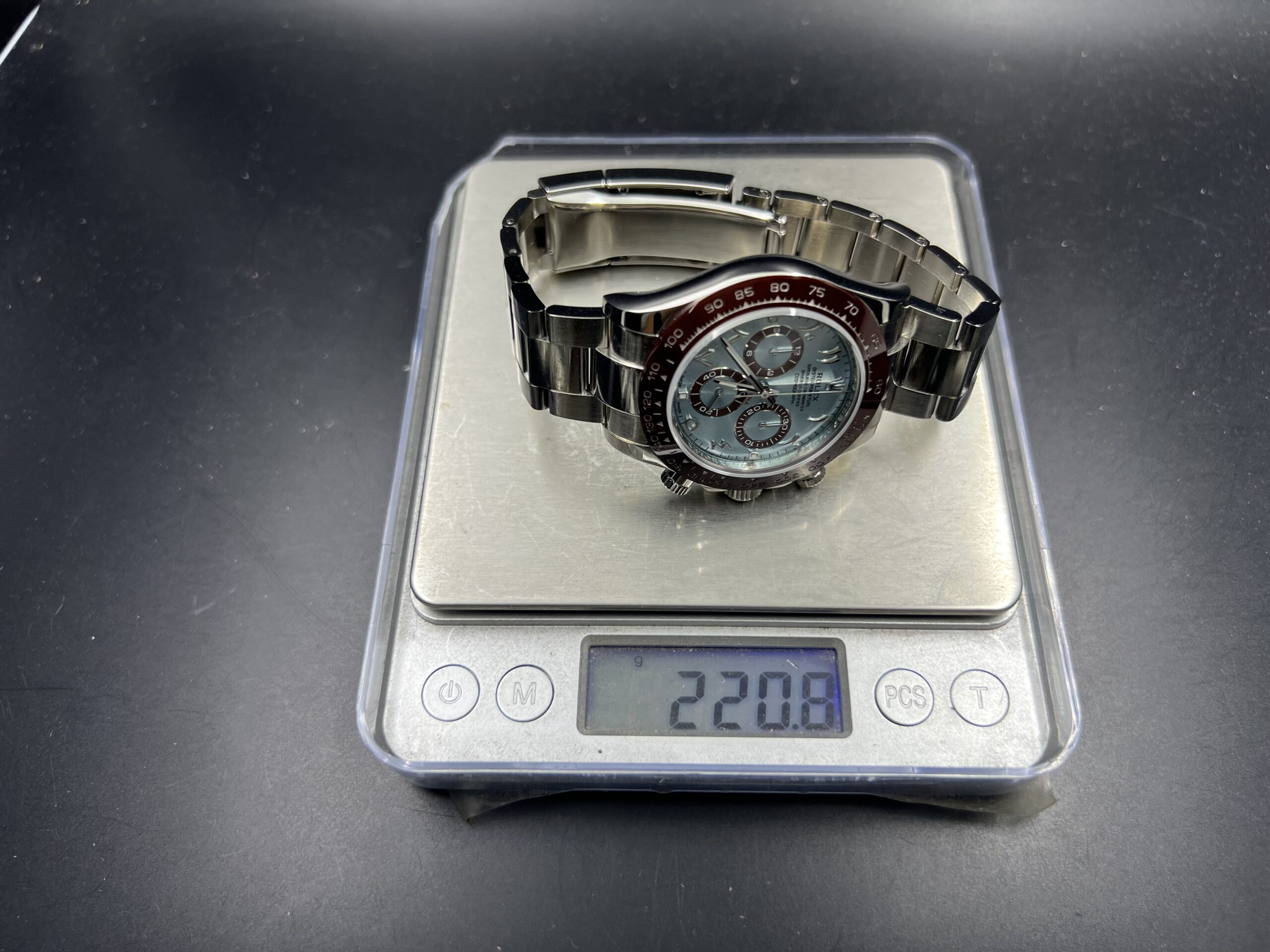 Daytona 116506 Arabic Dial Tungsten shell Case Wrap real platinum 220 grams - Image 2
