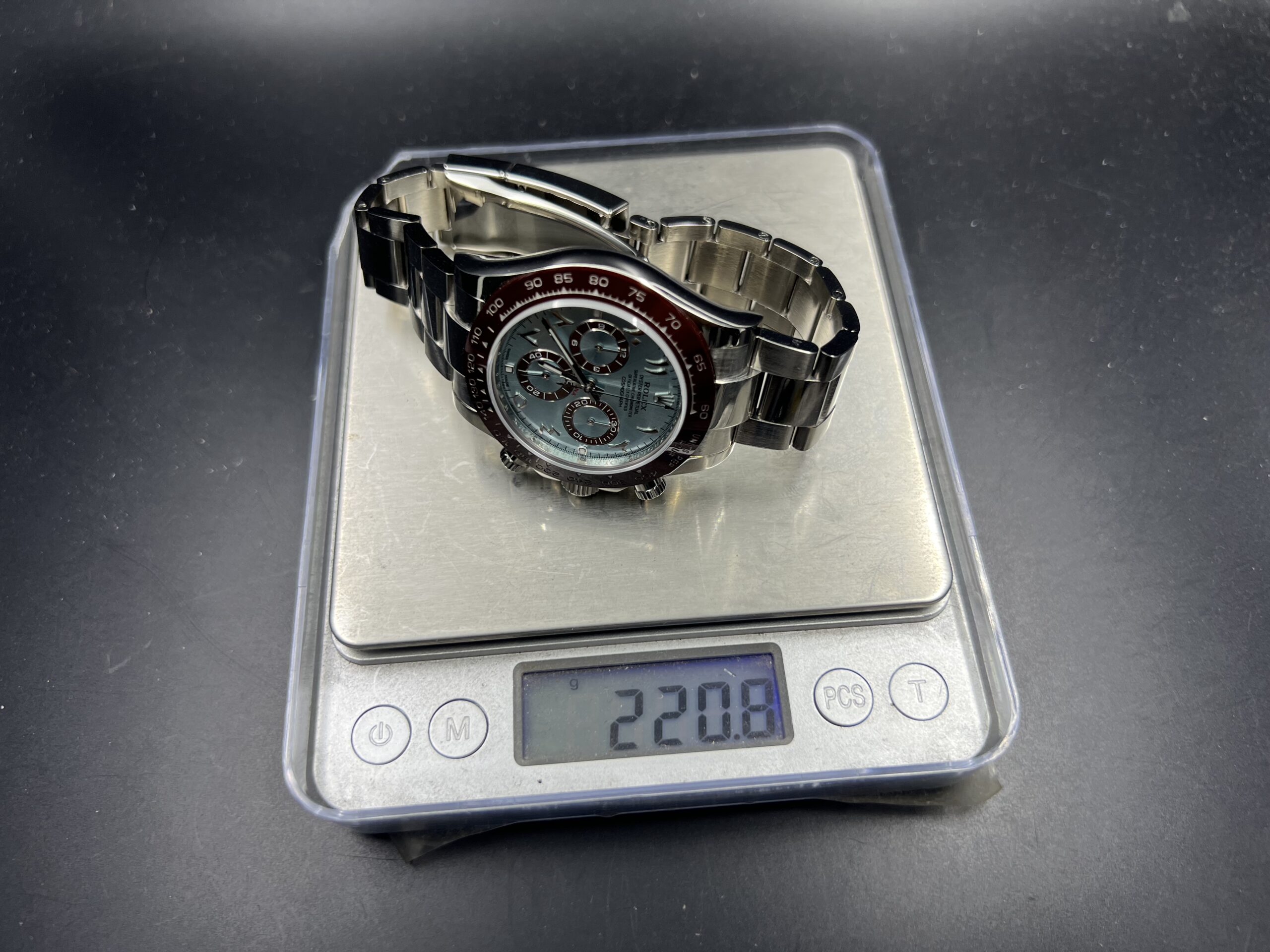 Daytona 116506 Arabic Dial Tungsten shell Case Wrap real platinum 220 grams - Image 3