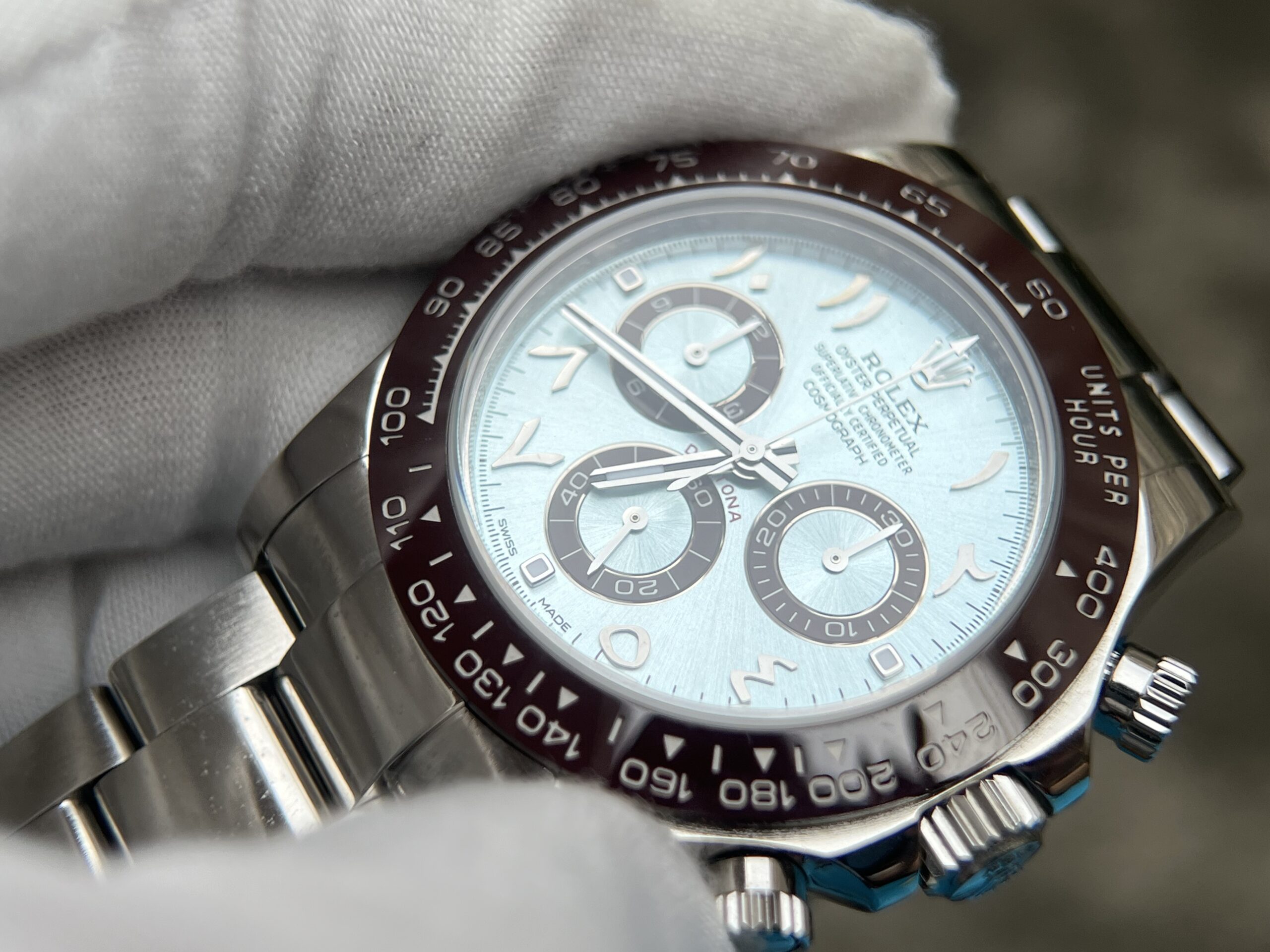 Daytona 116506 Arabic Dial Tungsten shell Case Wrap real platinum 220 grams - Image 8