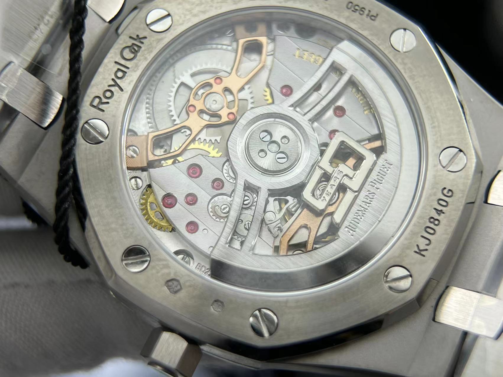 Royal Oak 39mm 16202 "50th Anniversary" SS ZF 1:1 Best Edition Green Textured Dial on SS Bracelet A7121 - Image 15