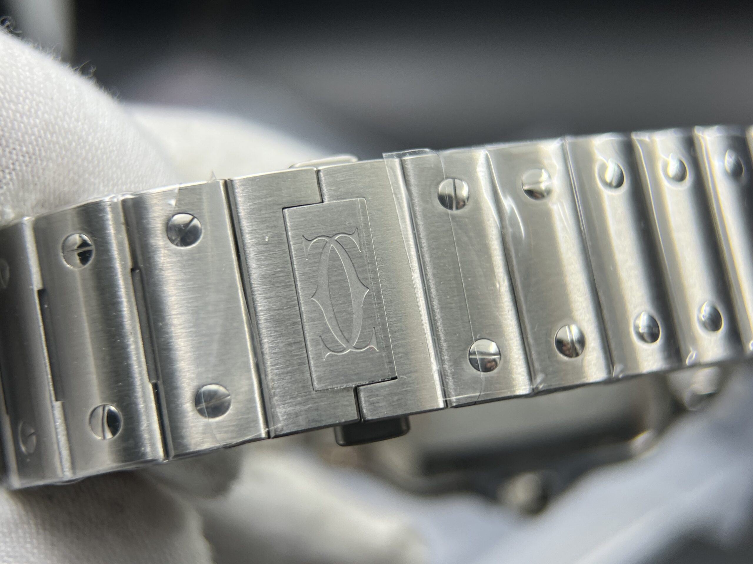 Santos de Cartier XL 40mm SS BVF 1:1 Best Edition White Dial on SS Bracelet MIYOTA 9015 - Image 16