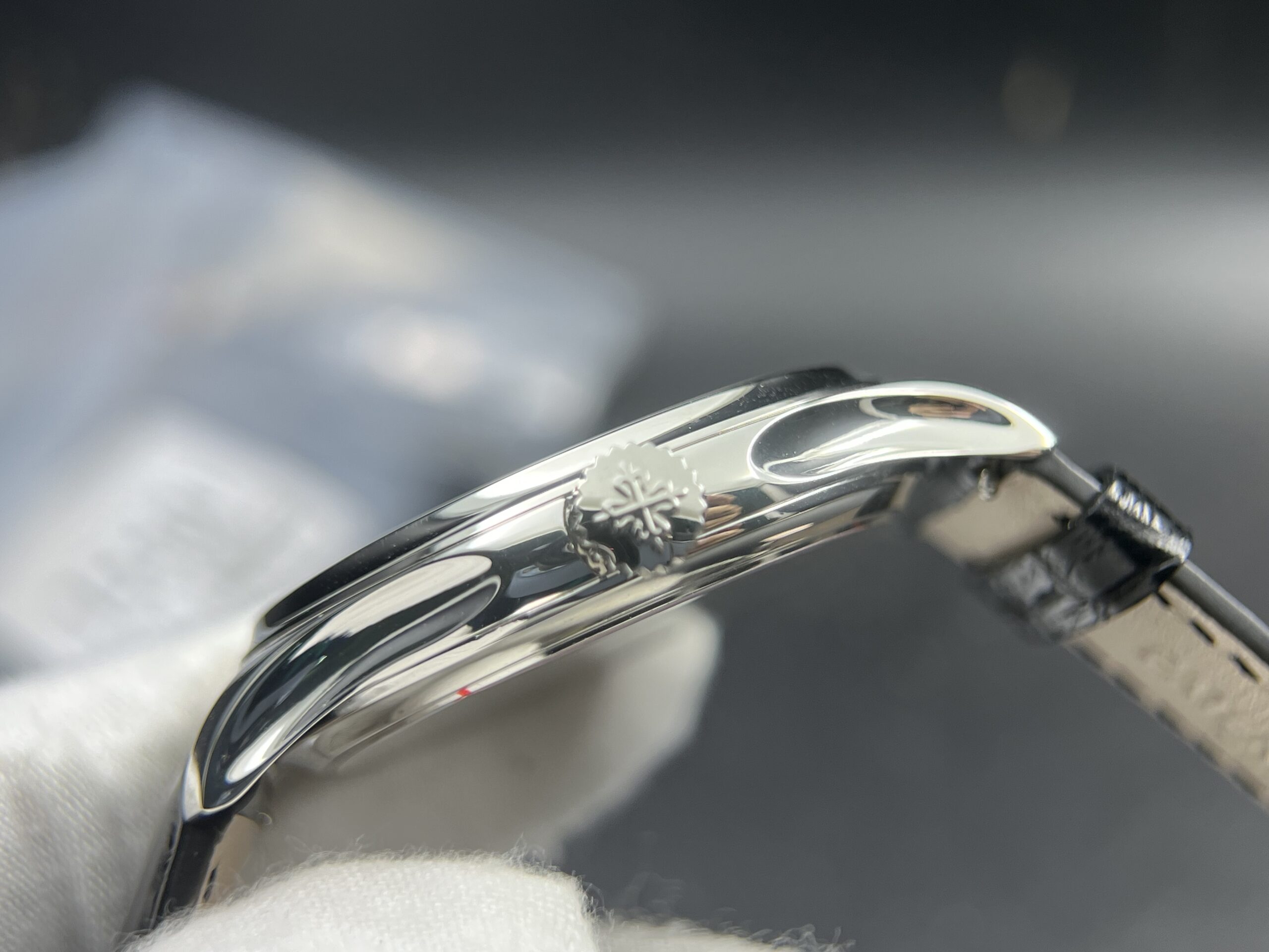 Calatrava 5227 SS 3KF 1:1 Best Edition White Dial on Brown Leather Strap A324 Super Clone V2 - Image 15